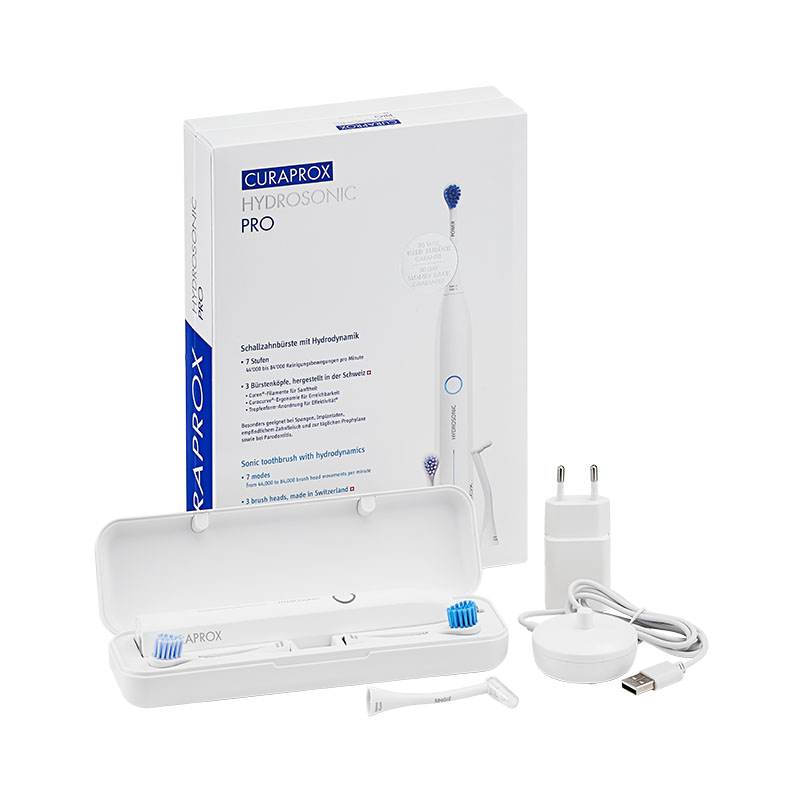 Curaprox Hydrosonic Pro komplektacija